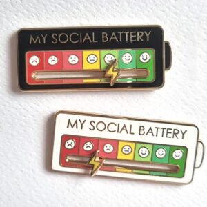 LMP (25) : พิน My Social Battery – พินแบตเตอรี่โซเชียลพร้อมไฟบอกพลังงาน