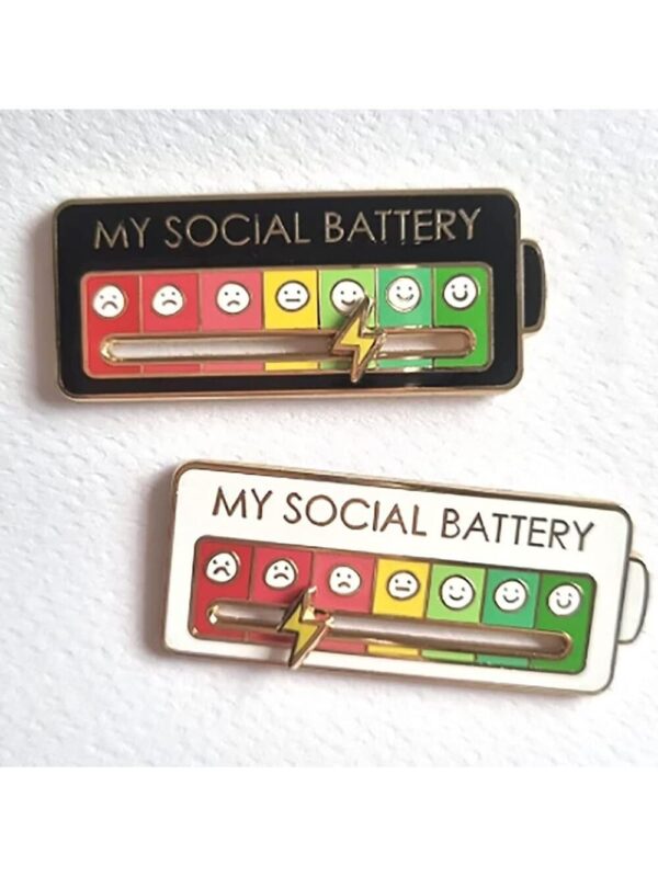 LMP (25) : พิน My Social Battery – พินแบตเตอรี่โซเชียลพร้อมไฟบอกพลังงาน