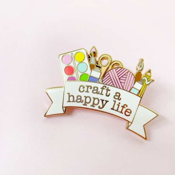 LMP (36) : พิน Craft & Happy Life – พินอุปกรณ์งานฝีมือกับริบบิ้นแสนสุข